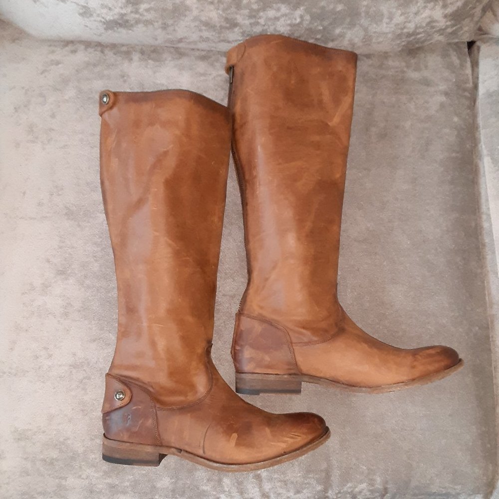 Frye Melissa Button Back Zip Boots